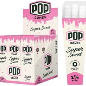 Pop Cones Flavor Activated Pre-Rolled Cones - 1 1-4 - ULTRA THIN - Super Sweet