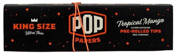 Pop Papers with Flavor Activated Pre-Rolled Tips - King Size - Tropical Mango - Image 5