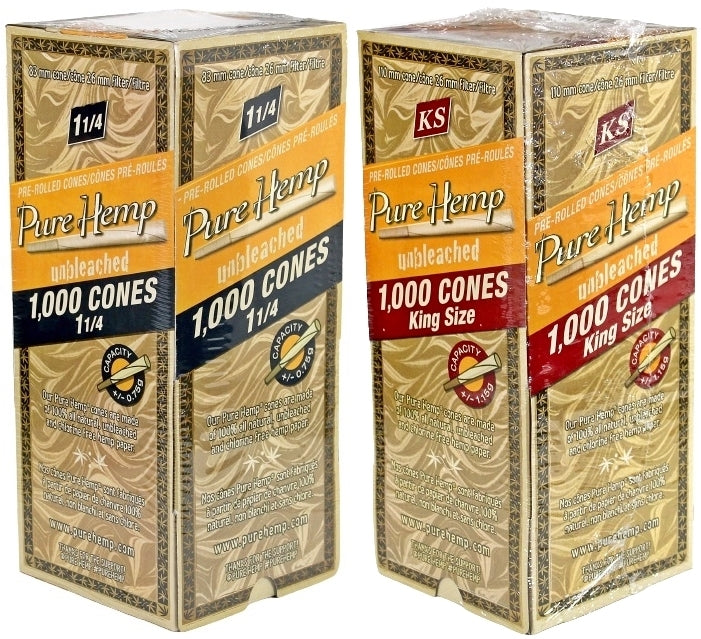 Pure Hemp Unbleached Pre-Rolled Bulk Cones 1000ct - Image 3
