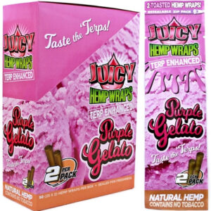 Juicy Hemp Wraps Terp Enhanced - Purple Gelato