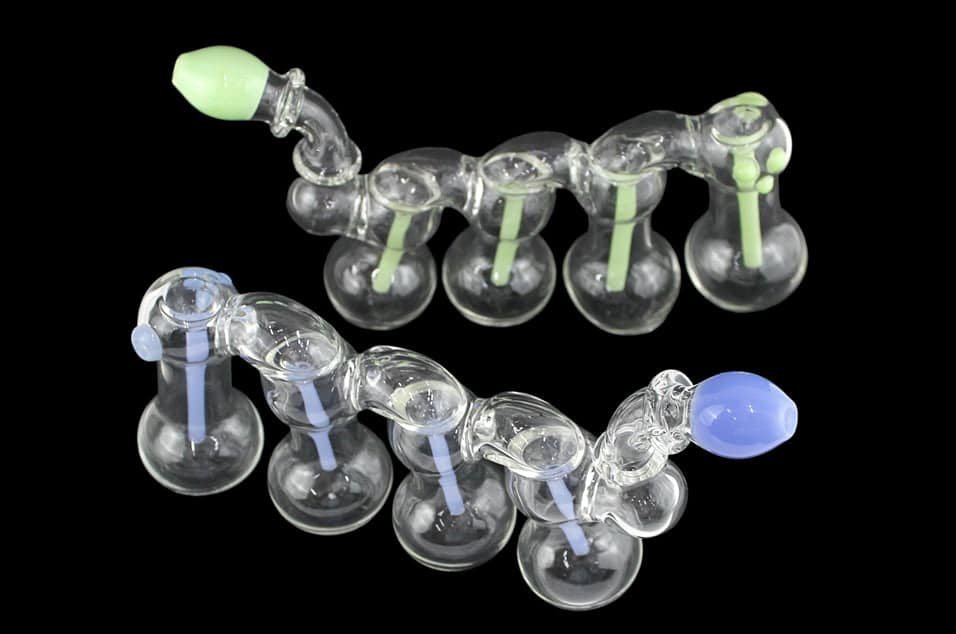 12" Quadruple Chamber Bubbler Water Pipe