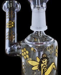 6" Queen Bee Side Car 14mm Oil Rig Water Pipe