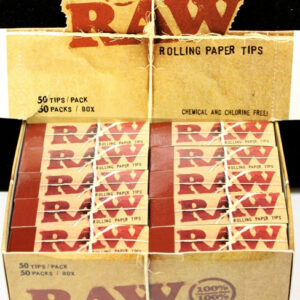 RAW Rolling Paper Tips - Original 50pk