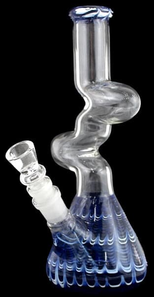 10" Raked Double Zong Water Pipe