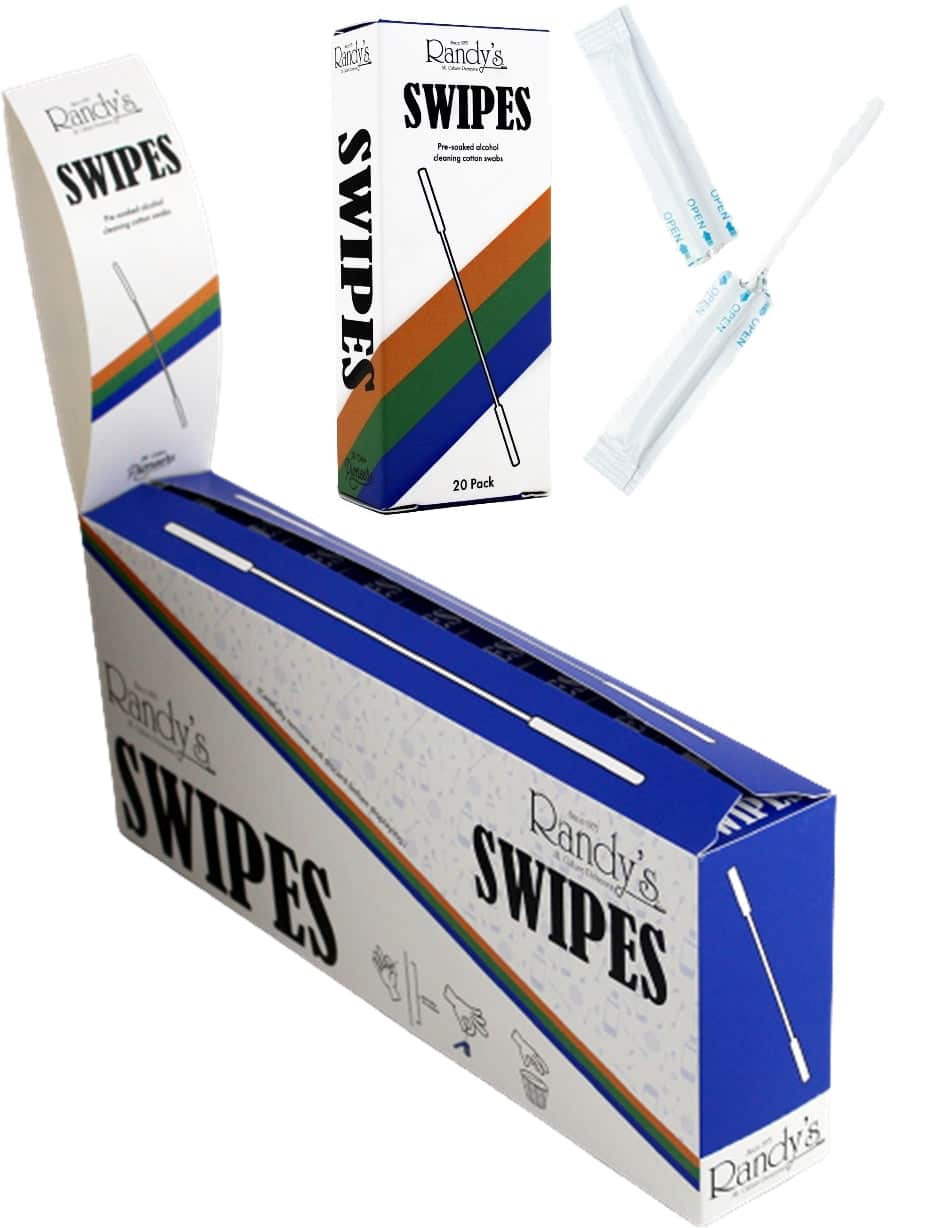 Randys Swipes Pre-Soaked Alcohol Cotton Swabs 10pk