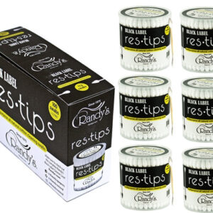 6ct Randys Black Label Res-tips 100pk Cotton Cleaning Swabs