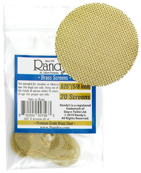 Randys Brass Screens Jar 36pk - .625"