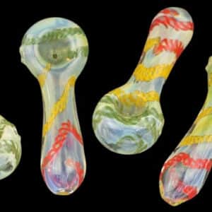 10ct 4" Fuming Rasta Rope Hand Pipe Assortment