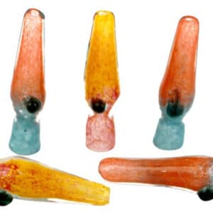 10ct 3" Rasta Frit Chillum Hand Pipe Assortment