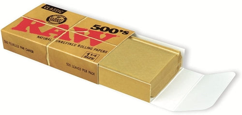RAW Classic 500s Creaseless 1 1-4 Rolling Papers