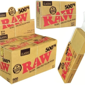 RAW Classic 500s Creaseless 1 1-4 Rolling Papers