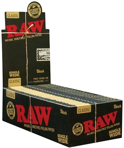 RAW Rolling Papers - Black Single Wide