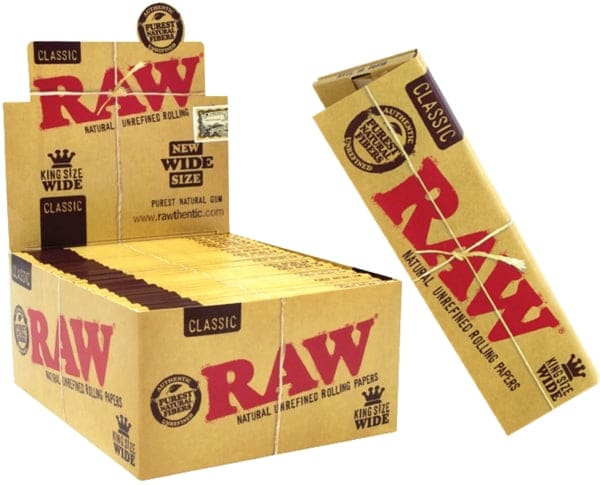 Raw Classic Rolling Paper - King Size WIDE Size 50pk - Image 4