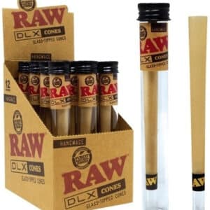 Raw DLX - Glass Tipped Cones 12pk