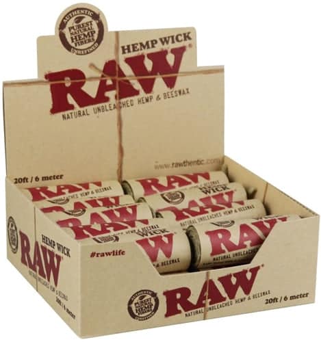Raw Hemp Wick 20ft 20pk - Image 3