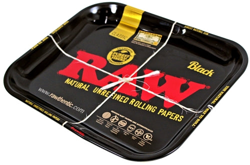 Raw Rolling Tray Metal Black - Large