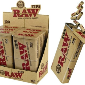 RAW 6pk Pre Rolled Tips - 100ct Tin