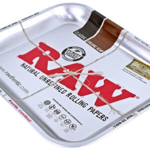 Raw Rolling Tray Metal Silver - Large