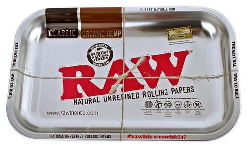 Raw Rolling Tray Metal Silver - Small