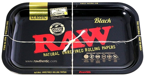 Raw Rolling Tray Metal - Black