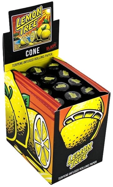 Raw X Orchard Beach Terpene Infused Cones 12pk - Lemon Tree - Image 5