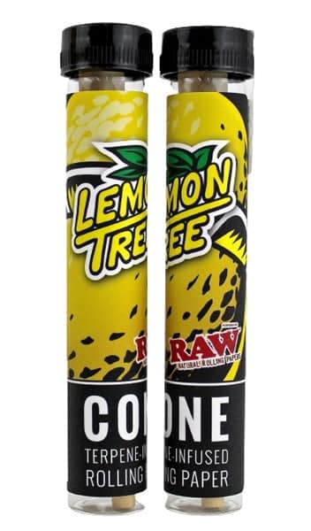 Raw X Orchard Beach Terpene Infused Cones 12pk - Lemon Tree - Image 3