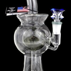 9" Double Bubble Chamber Curve Water Pipe