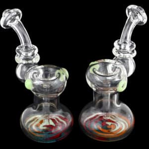 2ct 7" Reversal Art Base Bubbler Water Pipe