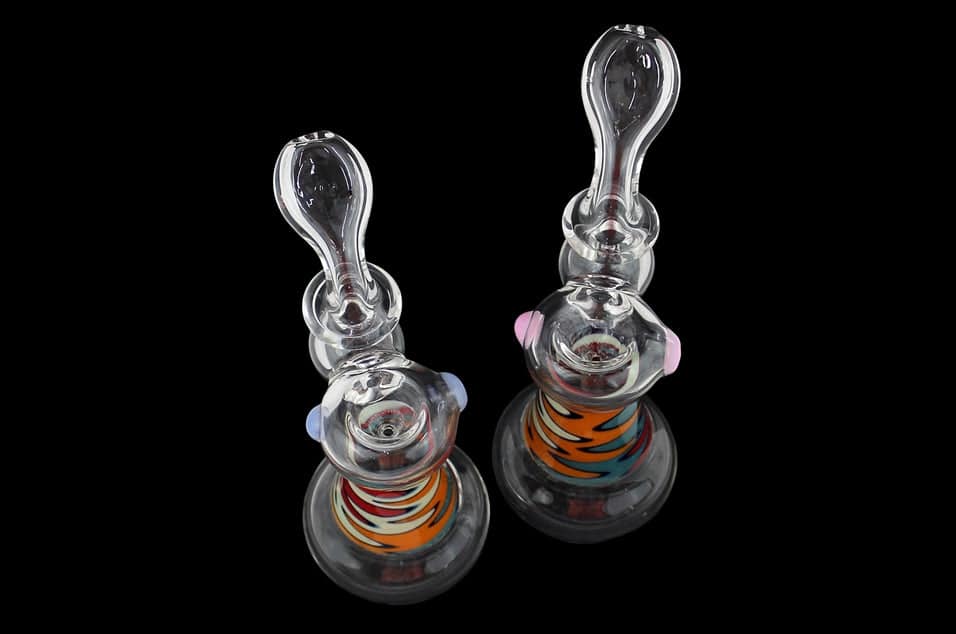 7" Reversal Art Marble Ring Bubbler