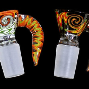 2ct 19mm Reversal Art Gravity Spiral Horn Handle Bowl