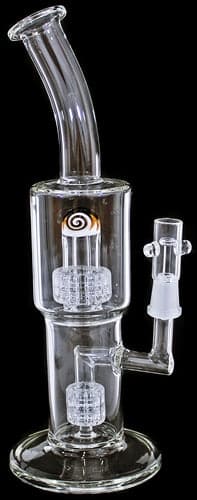 12" Reversal Art Dual Shower Perk 14mm Oil Rig
