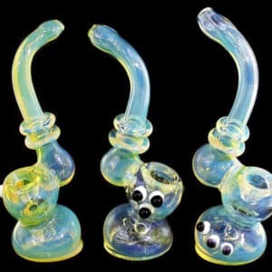 2ct 5" Rim Fuming Marble Dot Bubbler