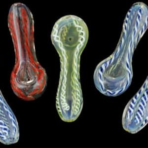10ct 3" Roped Fuming Finger Spoon Hand Pipe