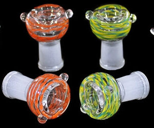 10ct Roped Swirl Art 19mm Female Bowl Assortment