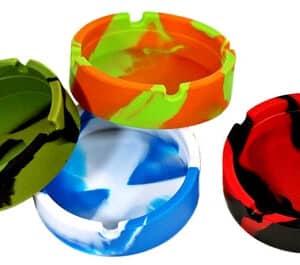 5ct Round Silicone Ashtray Assortment