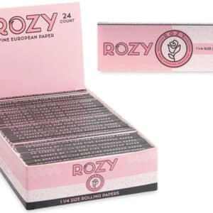 Rozy Pink Rolling Papers - 1 1-4 24pk