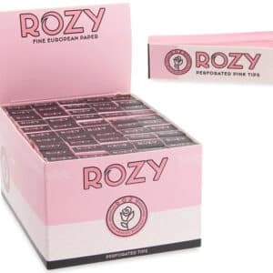 Rozy Pink Perforated Filter Tips - 50pk