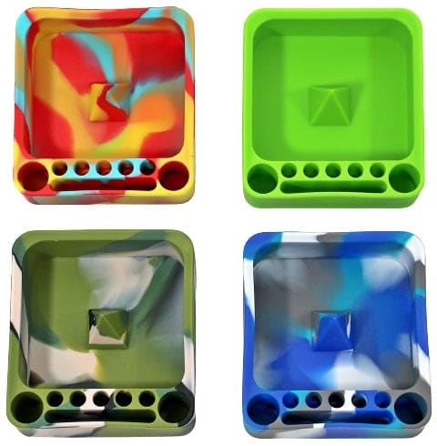 4ct Silicone Glow In The Dark Dabber Ashtray
