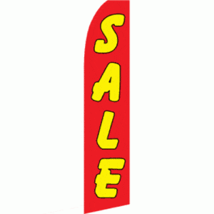 Sale (Red And Yellow) Windless Business Bow Swooper Feather Flag No Pole
