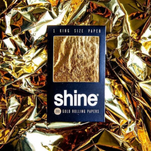 Shine 24K Gold Rolling Papers - King Size 1-Sheet pack