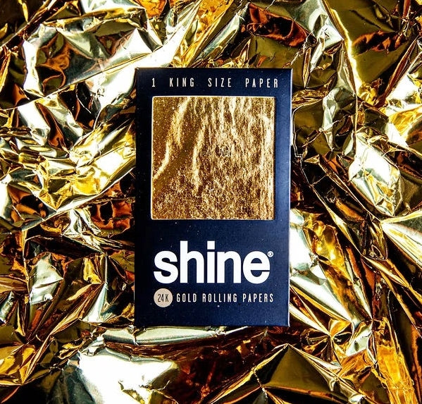 Shine 24K Gold Rolling Papers - King Size 1-Sheet pack - Image 3