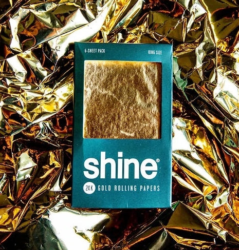 Shine 24K Gold Rolling Papers - King Size 6-Sheet pack - Image 3