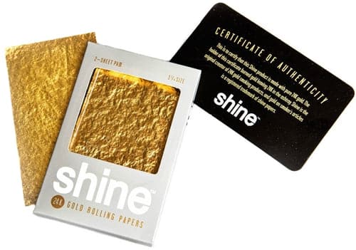 Shine 24K Gold Rolling Papers - 1 1-4 2-Sheet pack