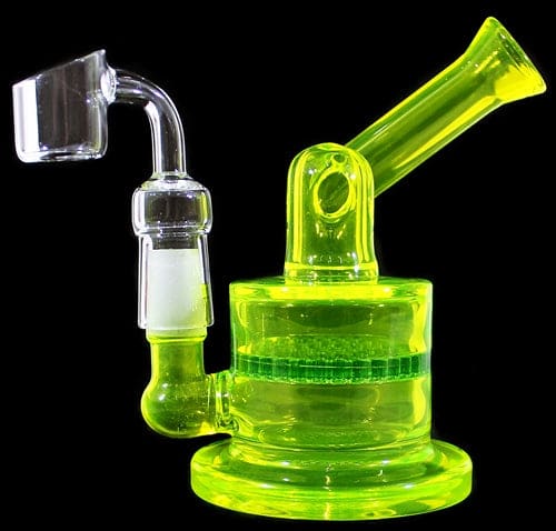 5" Sidecar Honeycomb Color Art Water Pipe With Banger