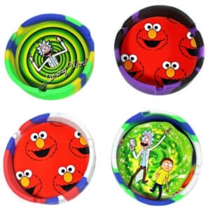 5ct 3.5" Silicone Character Ashtray Assortment