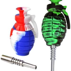3ct 6" Grenade Silicone Nectar Collector Assortment