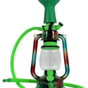 12" Silicone Hybrid Glass Acrylic Lantern Hookah