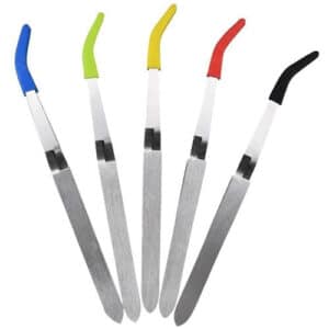 4ct Silicone Tipped Tweezers Dab Tool Assortment