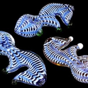 4ct 5" Bubble Art Marble Mouth Hand Pipe