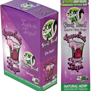 Skunk Brand Genuine Hemp Wraps - Grape Soda